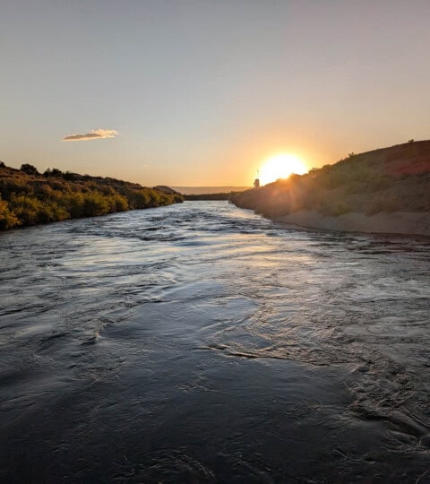 The South Canal at Sunset Montrose, Colorado