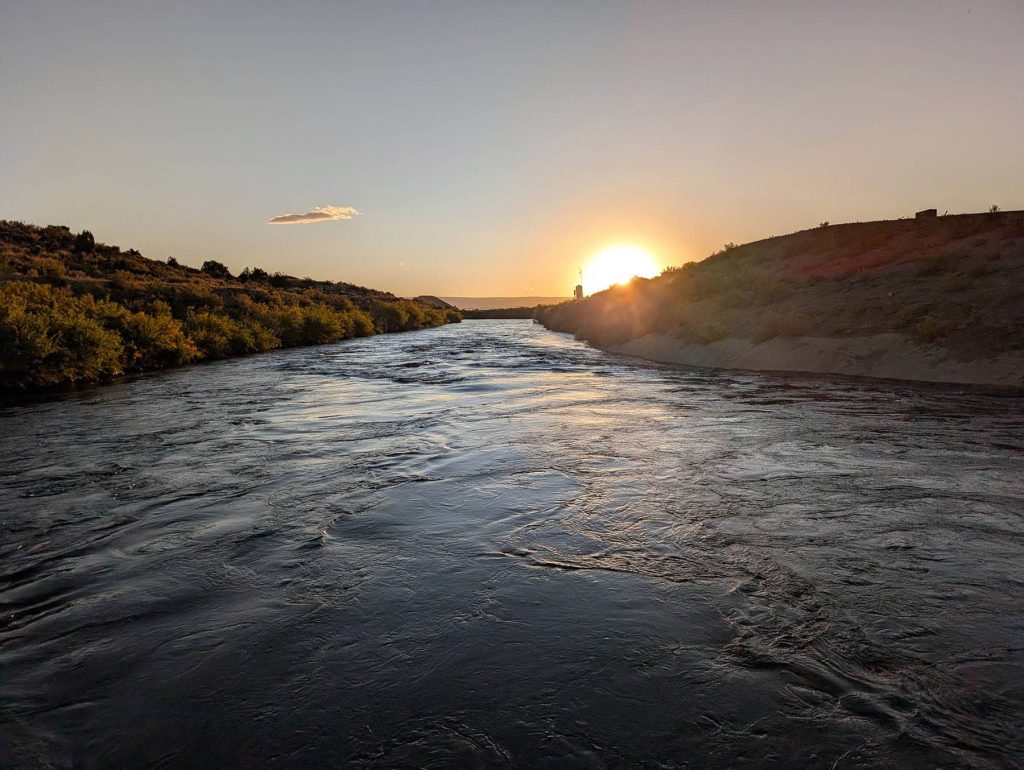 The South Canal at Sunset Montrose, Colorado